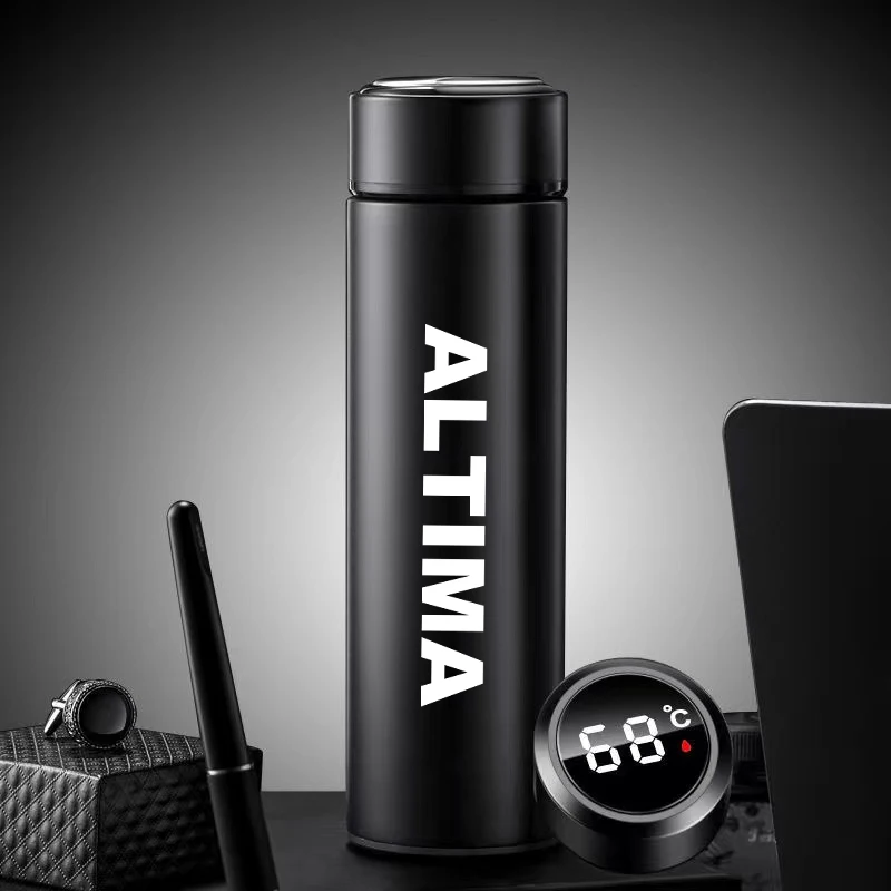 

For Nissan ALTIMA 500ml Travel Mug Smart Thermos Bottle Temperature Display Portable Stainless Steel Thermos