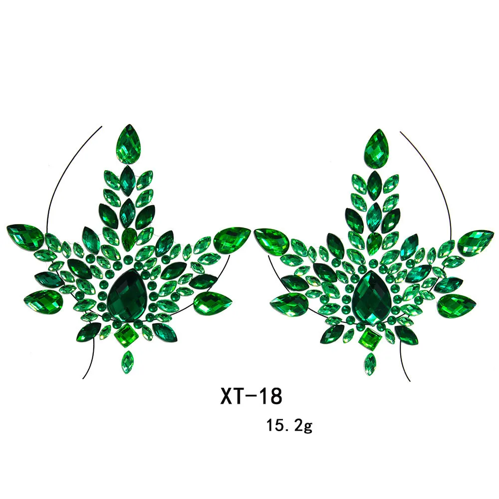 Новинка 2021 лидер продаж стикеры для татуировок на грудь с кристаллами из смолы