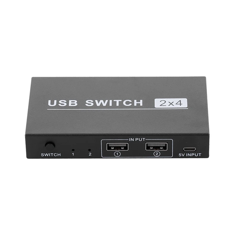 Usb коммутатор 2X4 периферийный 2 компьютера разделяющие 4 usb устройства Usb2.0