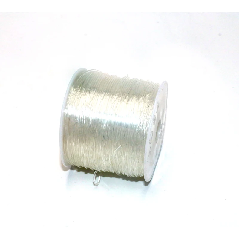 1 рулон 100 м прозрачный эластичный шнур с кристаллами веревка для бисероплетения