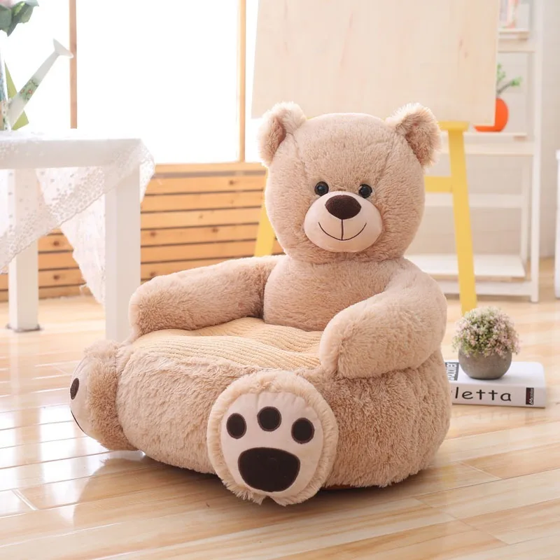 

New Lovely Cartoon Kids Sofa Chair Plush Toy Seat Baby Nest Sleeping Bed Adult Pillow Cushion Stuffed Cute Teddy Bear Panda Doll