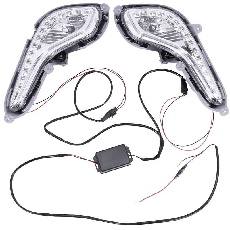 

LED DRL Daytime Running Light Fog Lamp 12V Car Running Lights for Hyundai Accent Solaris Verna 2010-2013