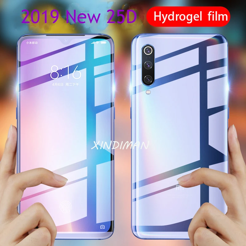 25D Передняя Задняя мягкая Гидрогелевая пленка для xiaomi redmi note7 Защитная экрана 5 5plus