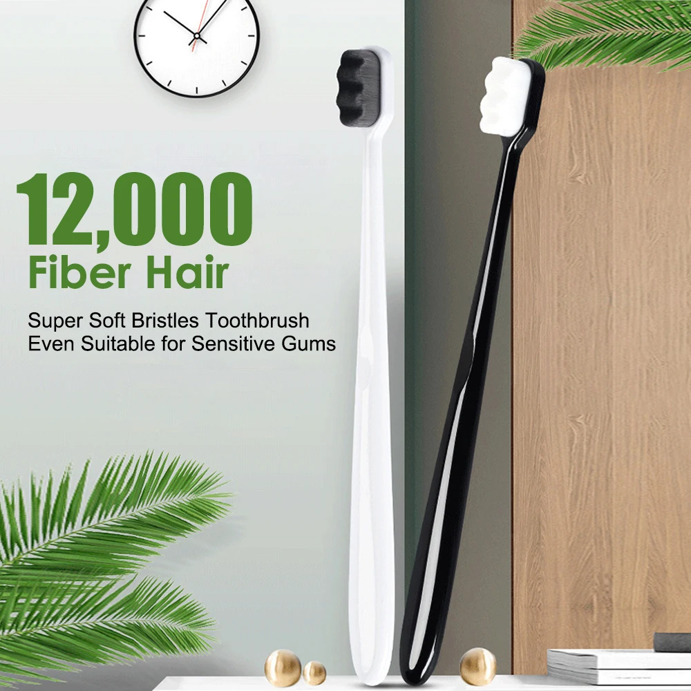 

Portable 1PC Ultra-thin Super Soft Toothbrush Eco-friendly Travel Outdoor Use Teeth Care Brush Oral Cleaning Oral Care Tools