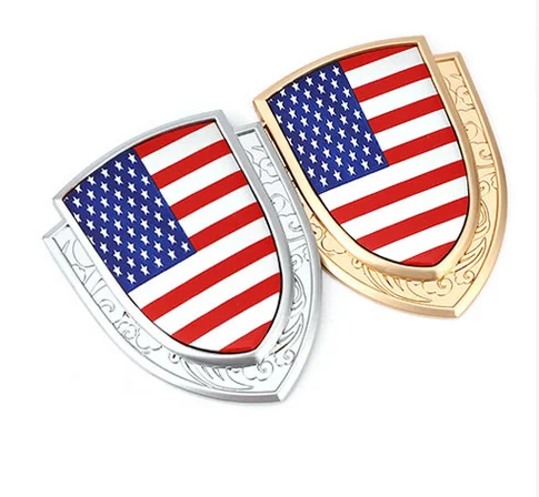 

3D металлический американский флаг США Автомобильный багажник окно боковая эмблема значок наклейка автомобильные аксессуары