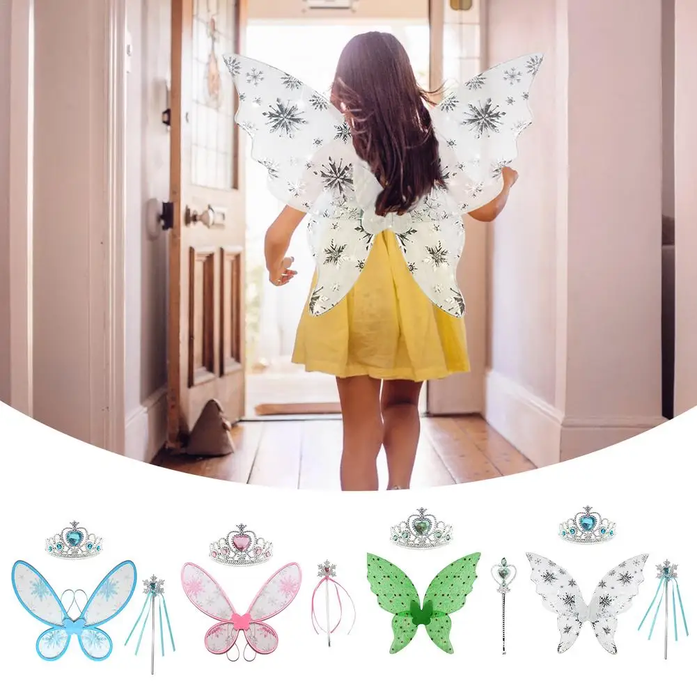 

Сказочные крылья-крылья бабочки и Феи-Детские костюмы крылья-Девочка Малыш бабочка крыла палочка повязка фея косплей вечеринка маскарадны...