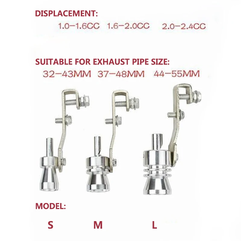 Универсальный выхлопной клапан для мотоцикла симулятор свистка имитация Turbo