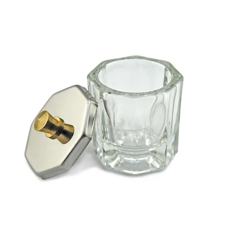 Акриловая Хрустальная чашка для ногтевого дизайна жидкий порошок Стеклянная