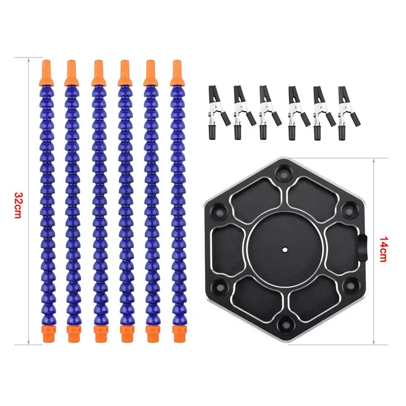 

Multi Soldering Helping Hands Third Hand Tool With 6Pcs Flexible Arms For Pcb Board Soldering Assembly Repair Station(1)