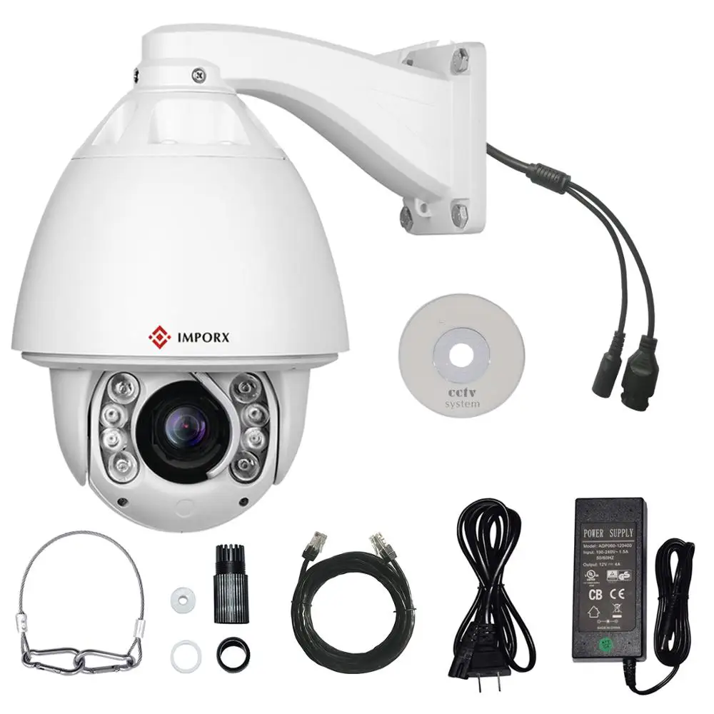 PTZ камера Открытый 3MP автоматическое отслеживание домашней безопасности IP 30X