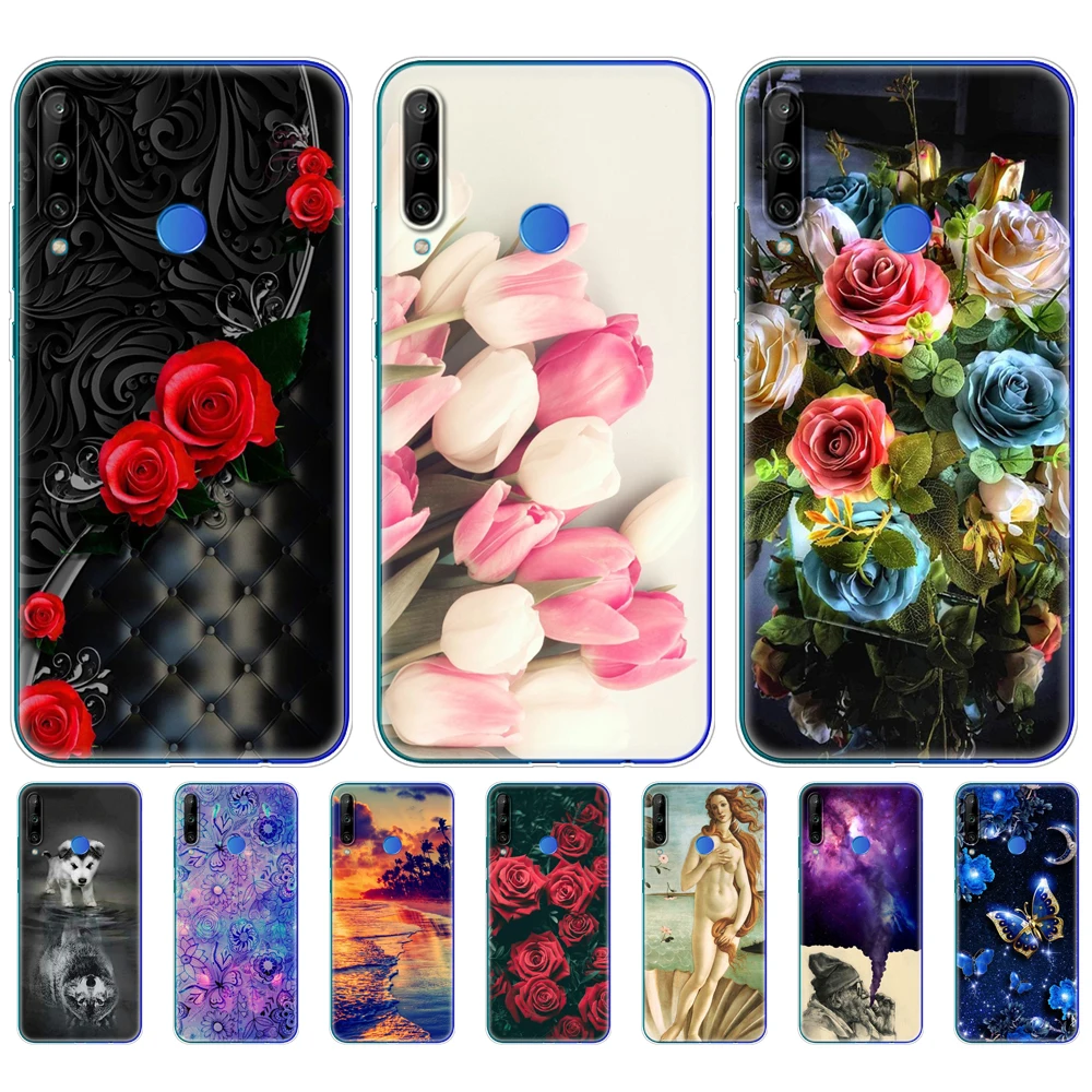 Силиконовый чехол для Huawei HONOR 9C 6 39 дюйма бампер мягкий телефона из ТПУ на Honor 9 C