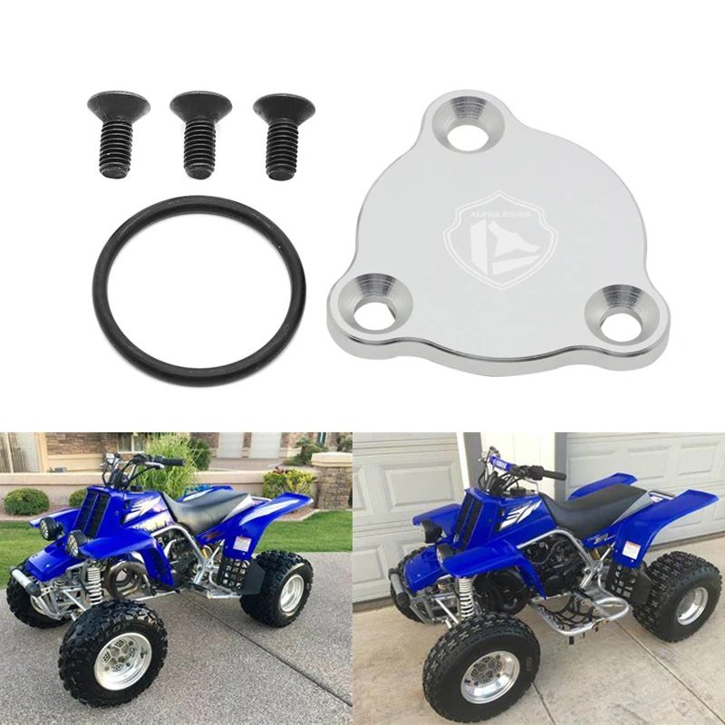 

Neutral safety switch block off cover plate ALUMINUM For Yamaha Banshee 350 1987-2006 YZF350 Neutral Switch block off plate