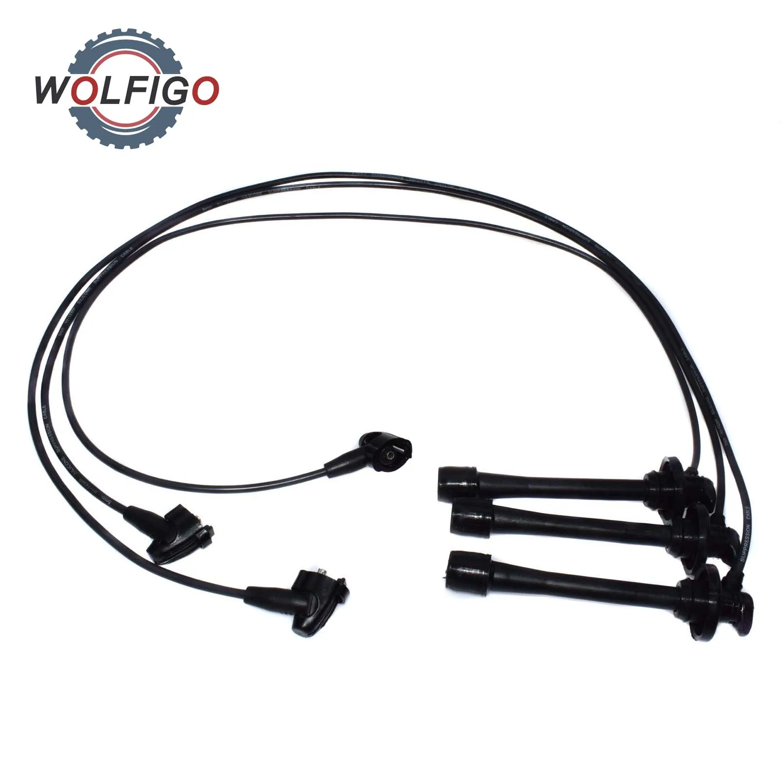 WOLFIGO Новый 3 шт. кабель зажигания Комплект свечей 156016 161370189900 для Toyota Tacoma Tundra 4 V6 1995