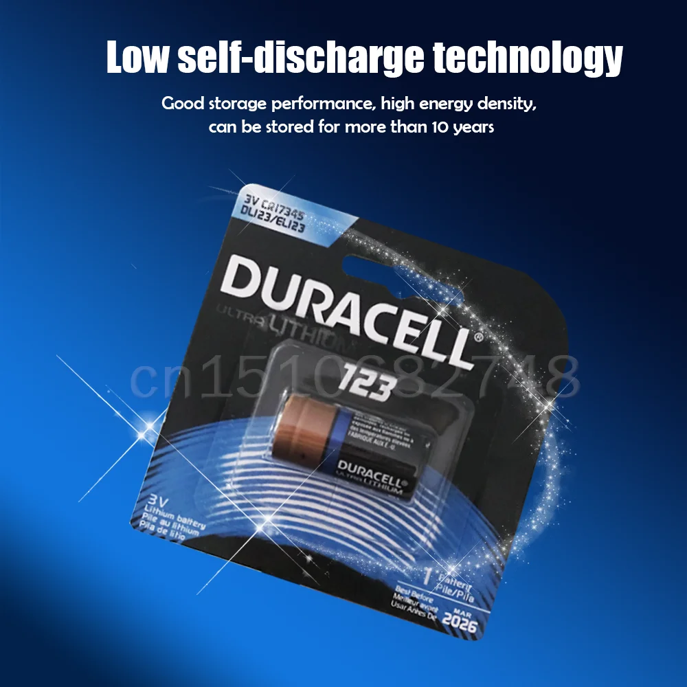 4 шт. оригинальный DURACELL CR123A CR123 123A 123 CR17345 3V литиевая Батарея для Камера дверной