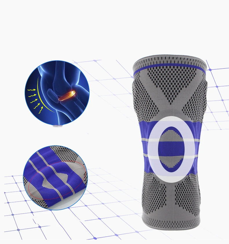 Эластичный спандексовый наколенник для поддержки коленного сустава защитный