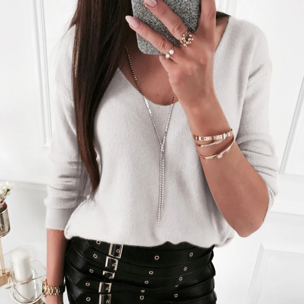 Модные повседневные женские сетчатые однотонные Лоскутные Топы с длинным