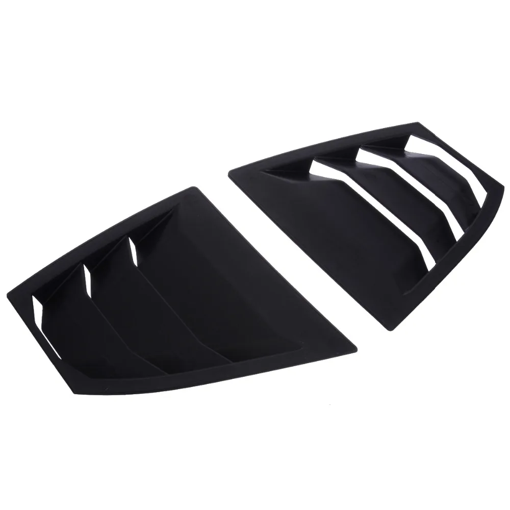 

Mayitr 2 шт. автомобильные аксессуары, матовые черные боковые жалюзи для заднего стекла, отделка вентиляционной панели для Mazda 3 Axela Sedan 2014 2015 2016 ...