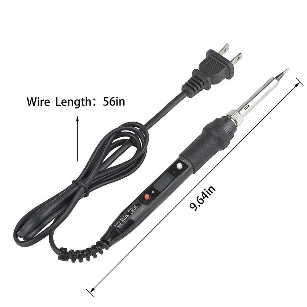 

Electric soldering iron 80W LCD Digital Display Adjustable temperature soldering iron tips 220V/110V Welding solder tools