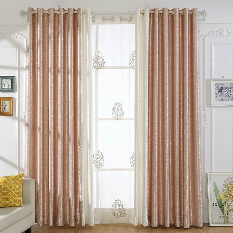 Цветочная вышивка современный минималистичный двухцветный вышитые шторы для