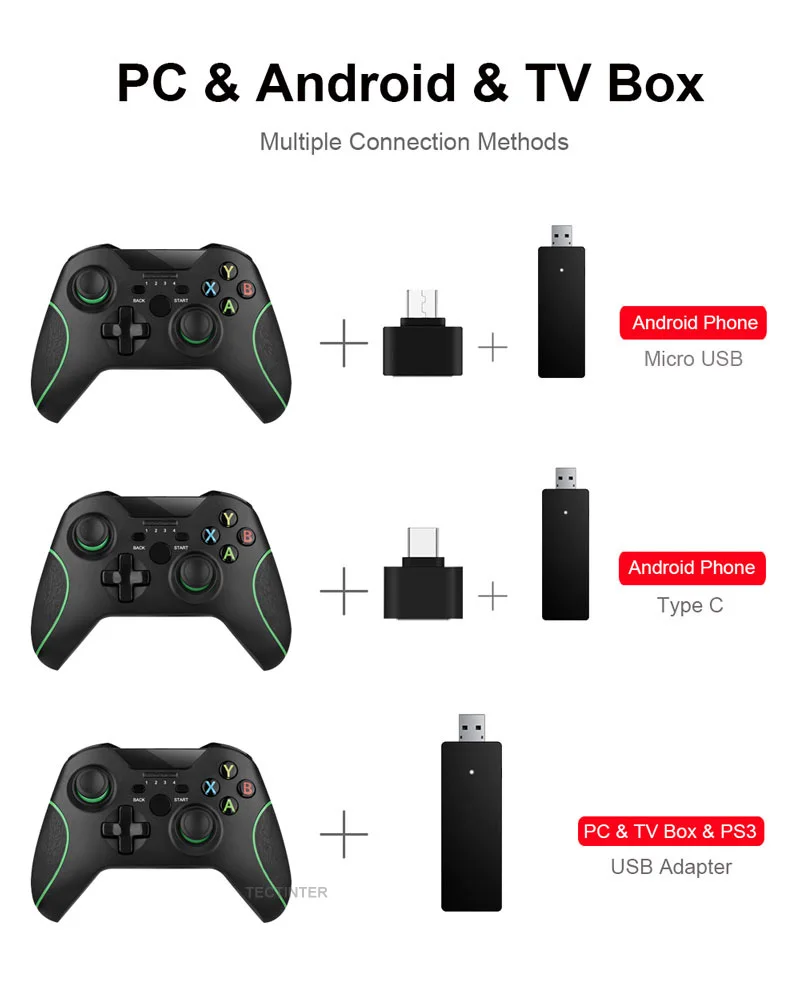 

2.4G Wireless Controller For Xbox One Console For PC For Android joypad smartphone Gamepad Joystick