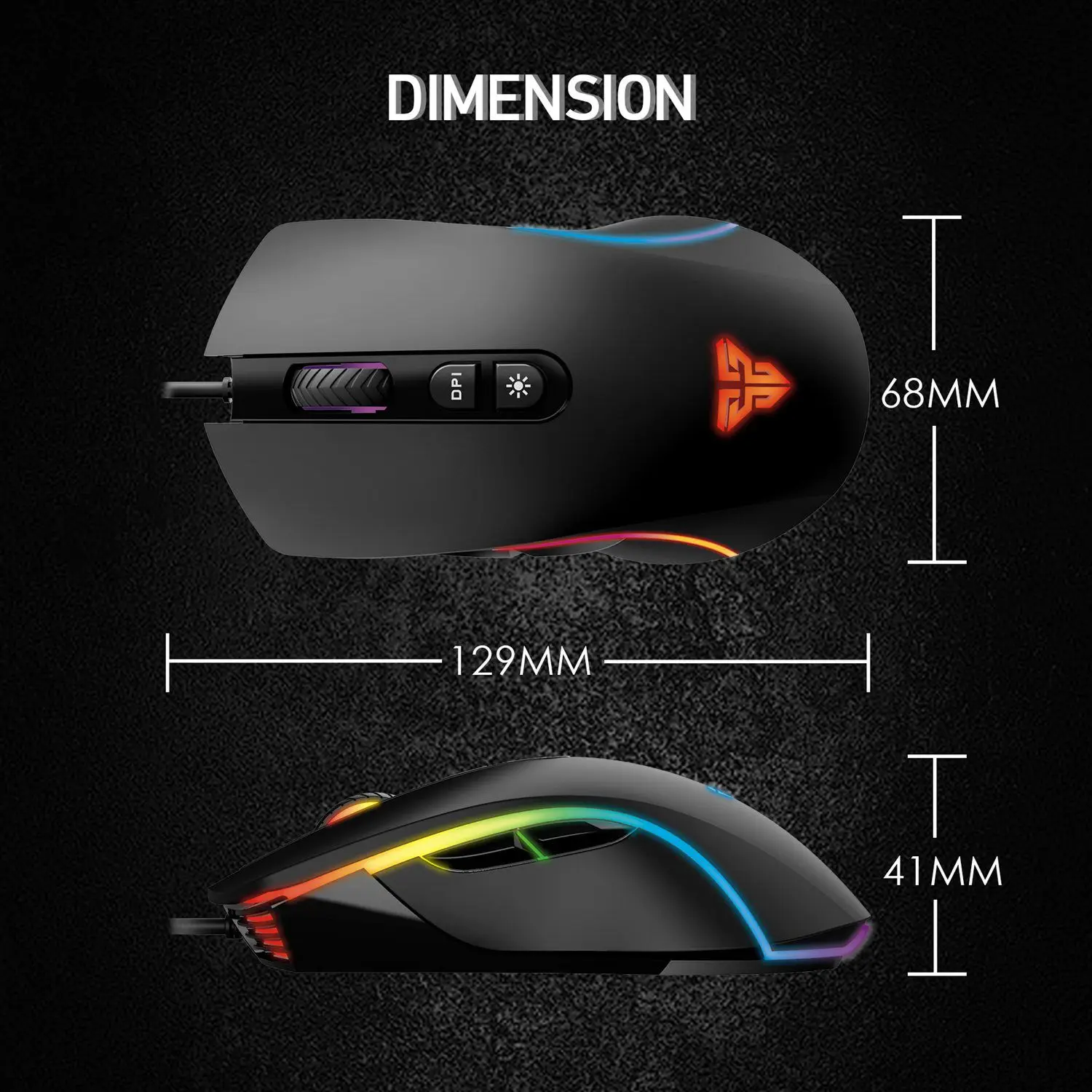 FANTECH X16 профессиональная игровая мышь 4200DPI Регулируемая 6 кнопок Макросъемка для