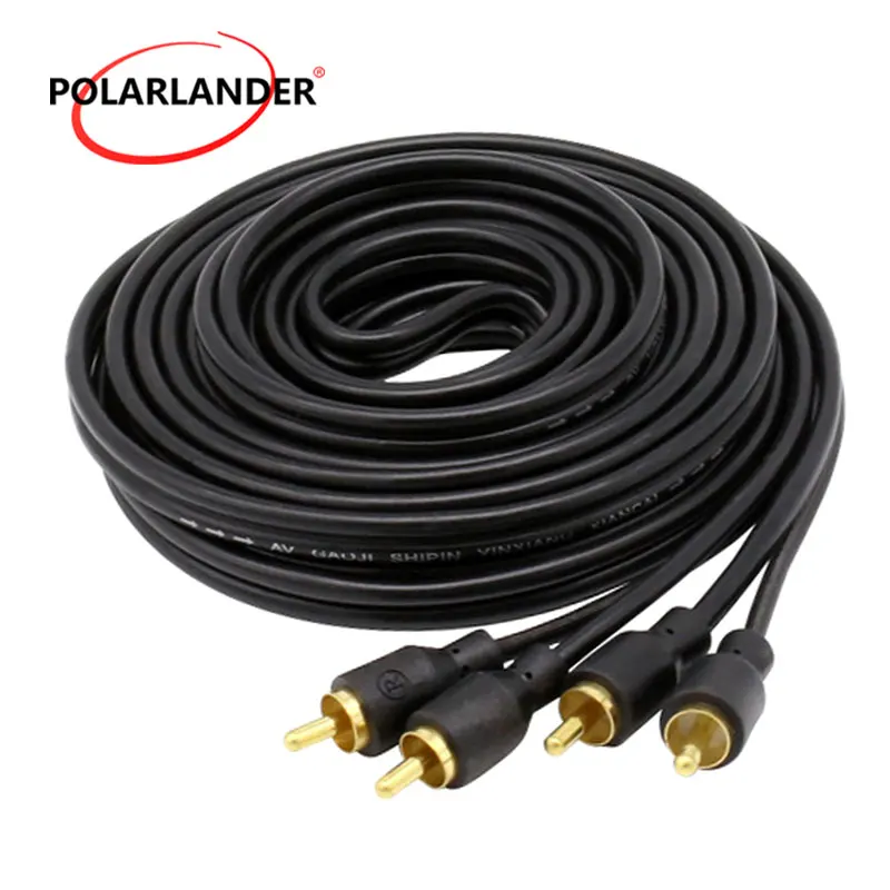 Кабельный разъем RCA Plug Phono Y Splitter Lead Adapter усилитель медная линия автомобильный