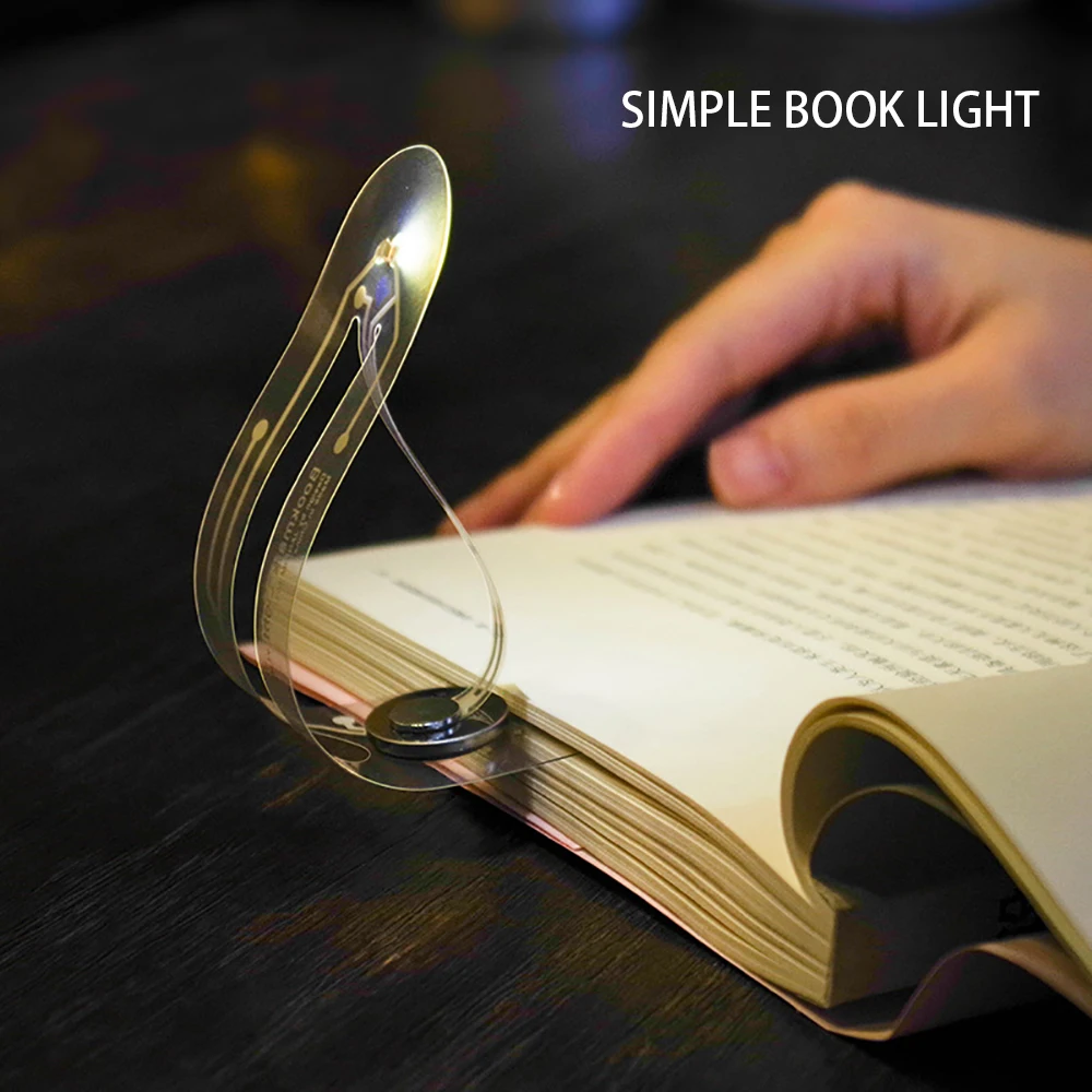 

Mini portable led book light, Buttom battery bookmark led reading lamp, ultra thin pocket led night light, kitap okuma lambasi