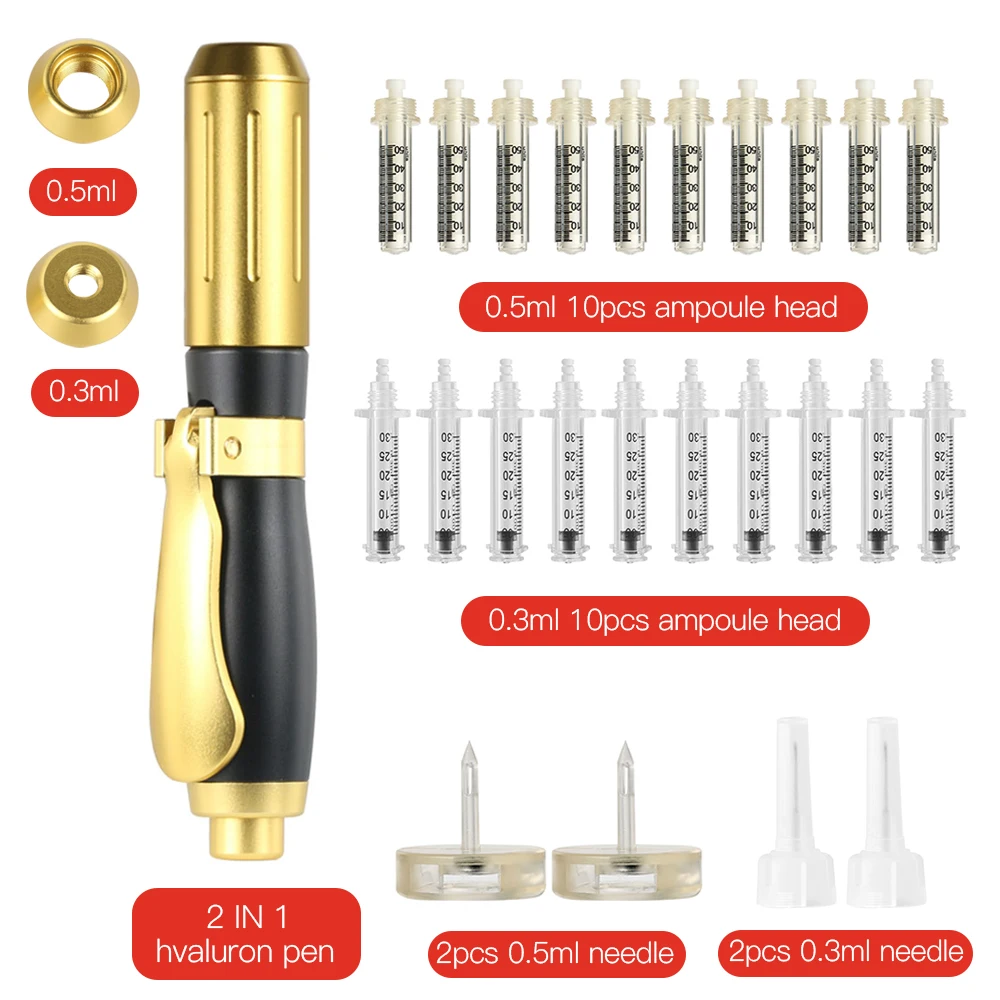 Новинка гиалуроновая ручка 2 в 1 высокого давления высокая плотность металл