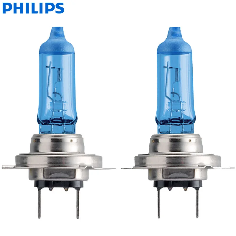 Philips Diamond Vision H1 H4 H7 H8 H11 9005 9006 HB3 HB4 12V DV 5000K холодный белый светодиодный светильник автомобильные галогенные лампы головного светильник противотуманная фара, 2X