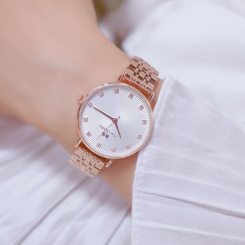 Роскошные Брендовые женские часы с розовым золотом новинка 2019 ультратонкие