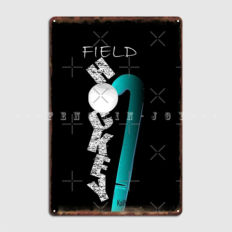 

Плакат для хоккея на поле, вратарь, тренеры, подарок для влюбленных, Хоккей, металлический плакат, пещера, дизайн паба, роспись, оловянные пла...
