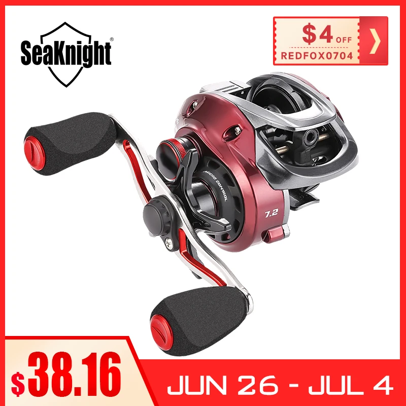 SeaKnight RED FOX Ряд 7 2: 1 8.1:1 катушка рыболовная микро центробежная тормозная система