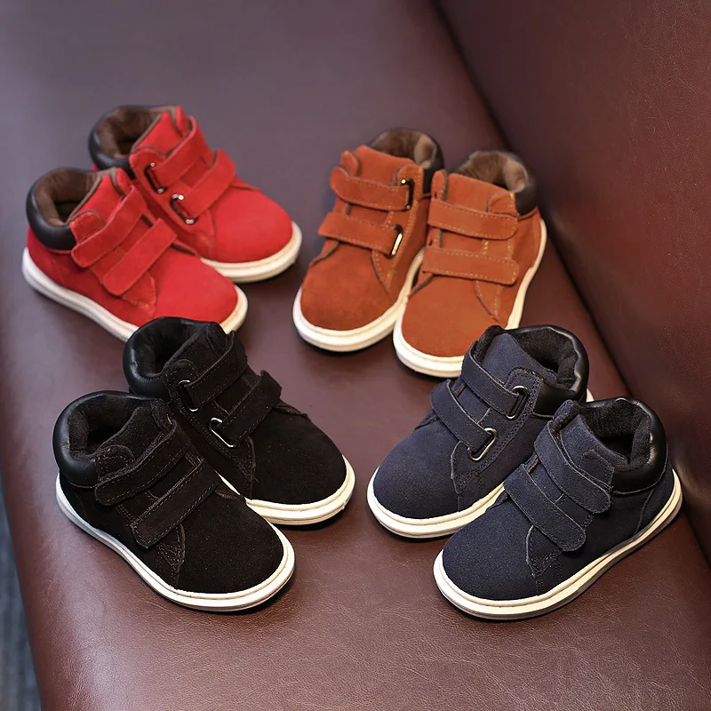 

Brand new genuine leather uppers shoes single boys and girls casual shoes boots child boots baby shoes