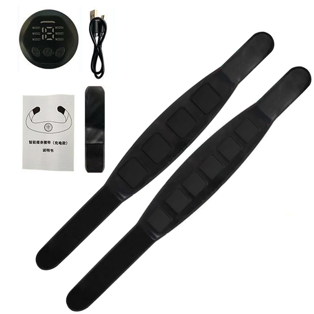 

New Fitness Abdominal Muscle Stimulation Belt Body Slimming USB Rechargeable EMS ABS Muscle Training Stimulator Massager Workout