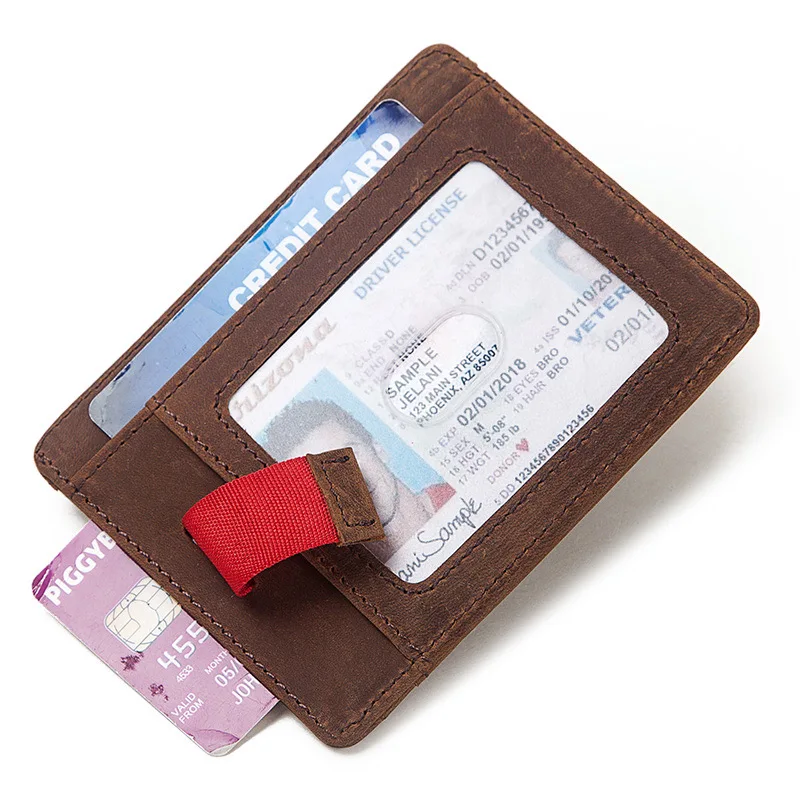 Маленький дорожный мужской кошелек GZCZ из натуральной кожи качественный Модный