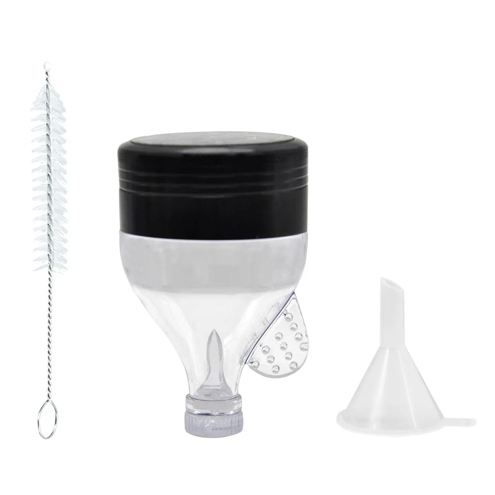 

HORNET Spice Tools Powder Spice Grinder[Upgraded Version][Large 3 layer 2.5"][Funnel bottom] and Cleaning brush and Mini funnel