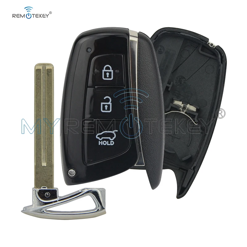 Remtekey Smart key shell чехол 3 кнопки для hyundai Santa Fe ix45 2013