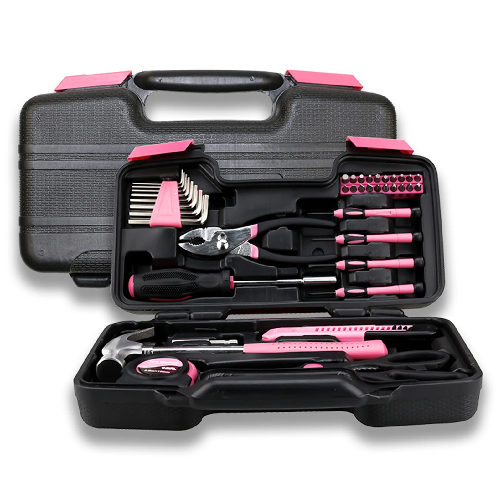 

Hand Tool Set 39 Piece General Household Tool Set in Toolboxes Storage Case for Home Repairs JR Deals