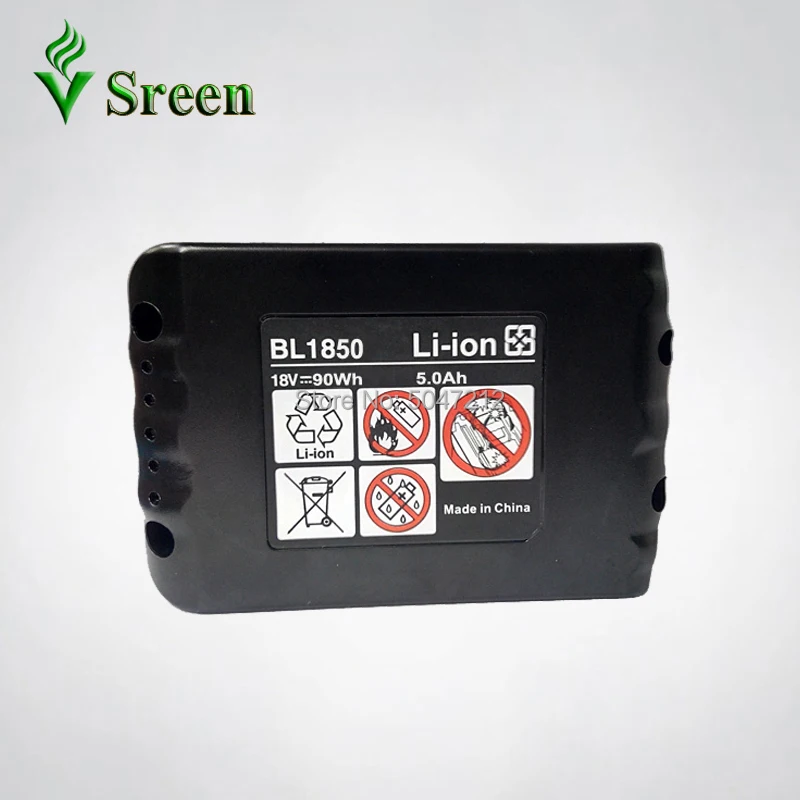 BL1850 5000mAh Замена литий-ионный BL1840 BL1830 для Makita 18V LXT400 Электроинструмент