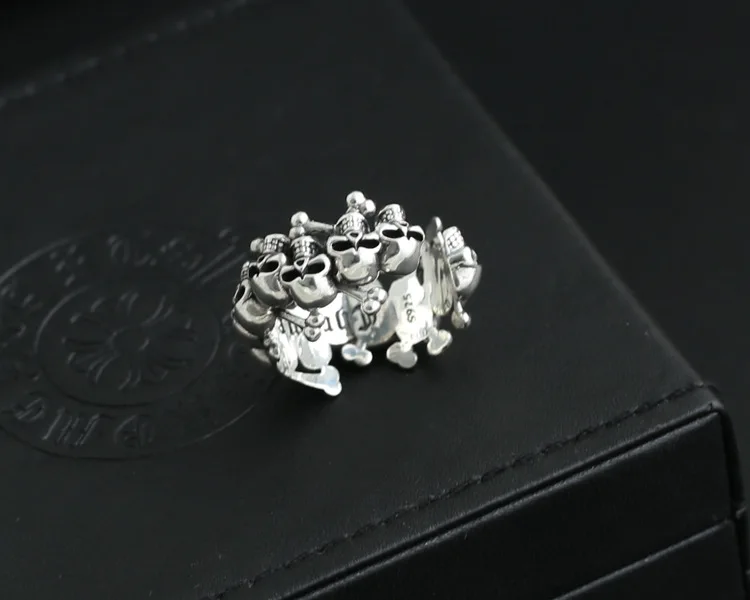 Мужское Открытое кольцо из серебра 2018 пробы в стиле ретро | Украшения и