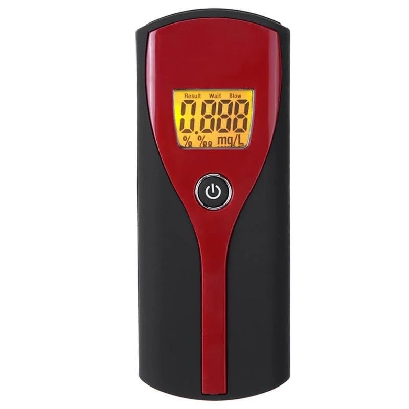

2022 Professional Alcohol Breath Tester Breathalyzer Analyzer Detector Test Keychain Breathalizer Breathalyser Device LCD Screen