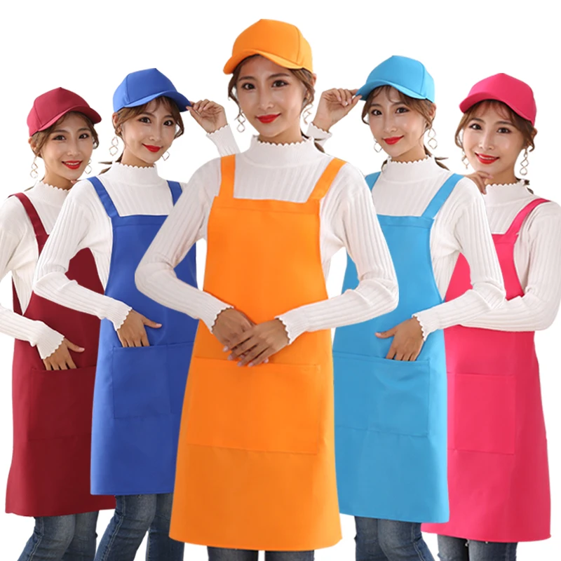 

Apron customized logo with milk tea coffee shop work chef clothing advertising apron customized DIY print not anti water