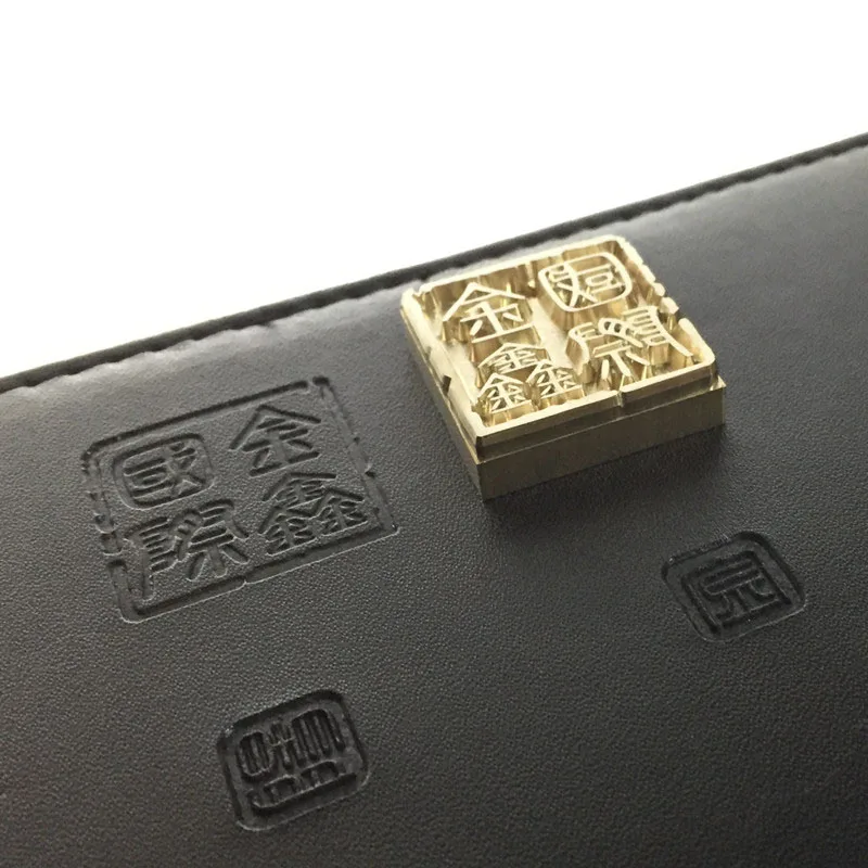 Custom made Brass LOGO Leather Stamp for Wood cake leathercraft Heat Embosser Seal