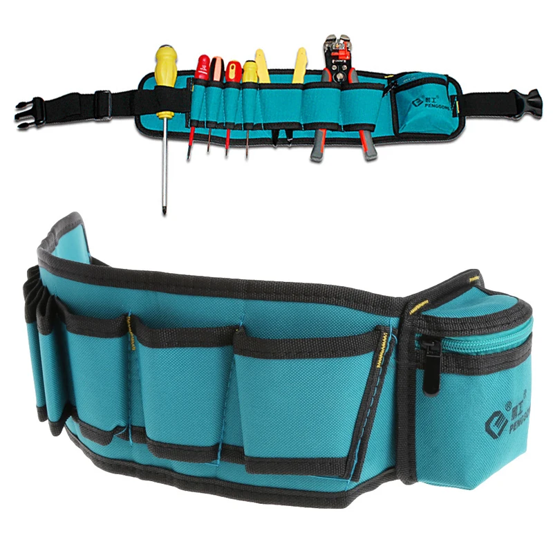

Multi-Pockets Waist Utility Belt Organizer Bag Tool Slot Screwdriver Carry Case 35ED
