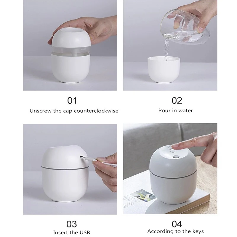 

Humidifier Household Bedroom Small Mini Air Fragrance Purification Sprayer Water Replenishing Instrument USB Air-conditioned