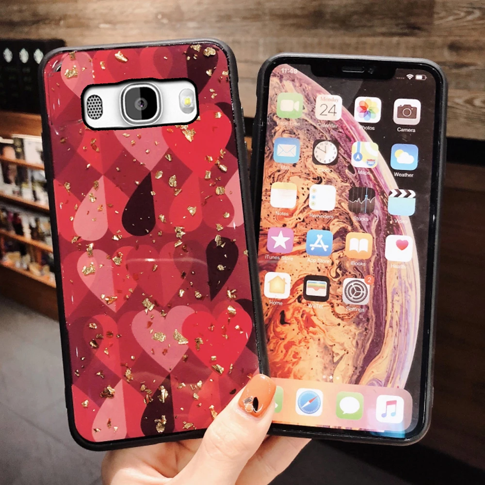 Red love чехол на заднюю панель телефона capinha coque для samsung galaxy j5 2016 j7 j 5 7 j510 j710