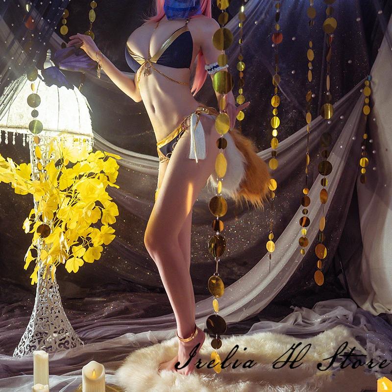 Tamamo no Mae FGO Косплей Fate/большой заказ фигура танцор купальник косплей костюм
