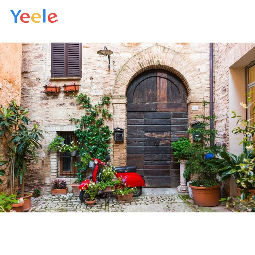 

Yeele Retro House Yard Backdrop Newborn Baby Shower Children Birthday Party Photography Background For Photo studio Photocall