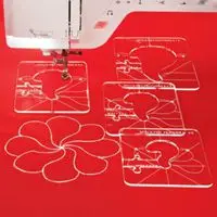 Дыня блок разноцветная линейка ручной работы Стёганое одеяло Шаблоны для низким ножным приводом, домашняя швейная машинка,# EBD1207#1 комплект = 3 шт