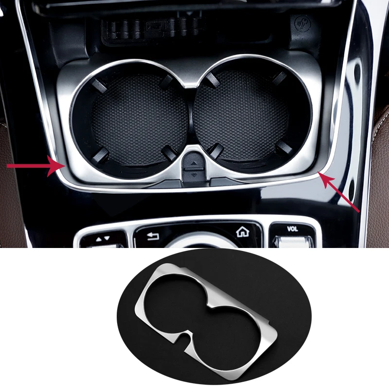 

Car Styling Inner Water Cup Holder Cover Trim 1pcs For Mercedes Benz E class W213 E200l E300l Auto Accessories